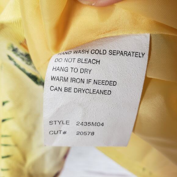 Nancy Bolen City Girl Women's Silk Birds of Paradise Blazer Jacket Size Small - Picture 7 of 16